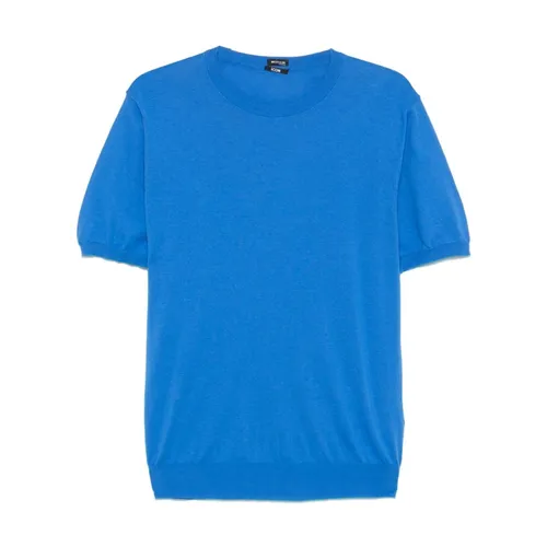 Kiton - Tops > T-Shirts - Blue - Kiton - Modalova