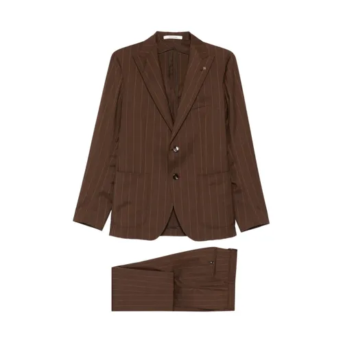 Suits > Suit Sets > Single Breasted Suits - - Tagliatore - Modalova