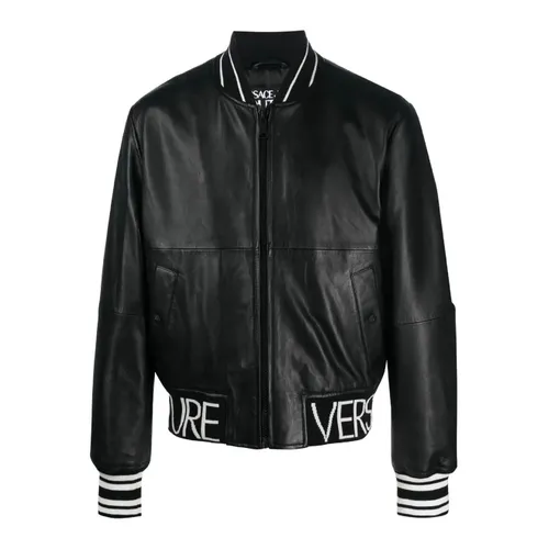 Jackets > Leather Jackets - - Versace Jeans Couture - Modalova