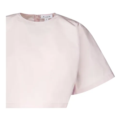Alaïa - Tops > T-Shirts - Pink - Alaïa - Modalova