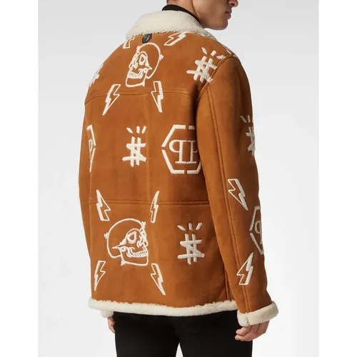 Jackets > Faux Fur & Shearling Jackets - - Philipp Plein - Modalova