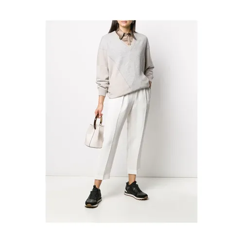 Trousers > Cropped Trousers - - Brunello Cucinelli - Modalova