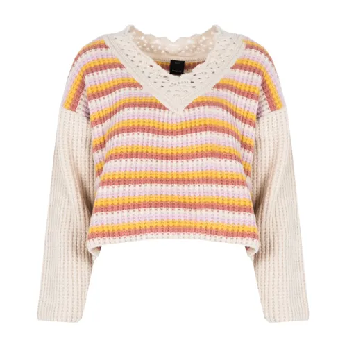 Knitwear > V-neck Knitwear - - Pinko - Modalova