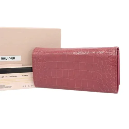 Pre-owned > Pre-owned Accessories > Pre-owned Wallets - - Miu Miu Pre-owned - Modalova