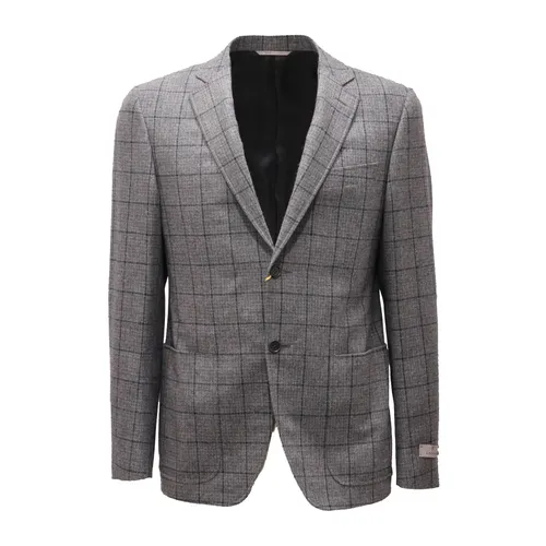 Canali - Jackets > Blazers - Gray - Canali - Modalova