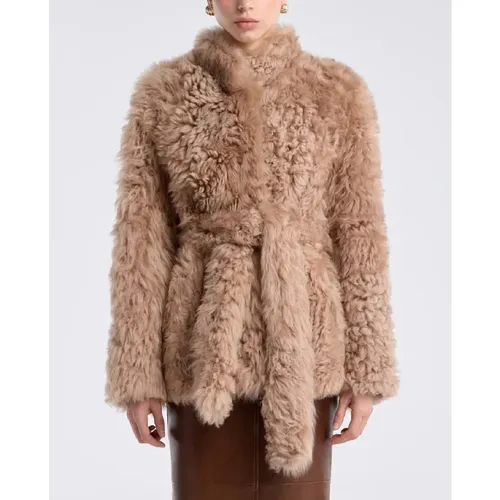 Jackets > Faux Fur & Shearling Jackets - - Nour Hammour - Modalova