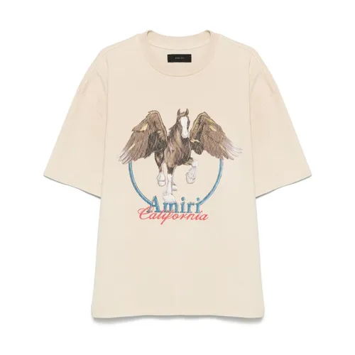 Amiri - Tops > T-Shirts - Beige - Amiri - Modalova