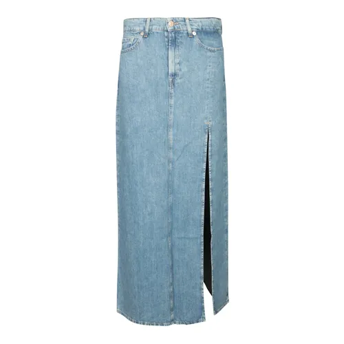 Skirts > Denim Skirts - - 7 For All Mankind - Modalova