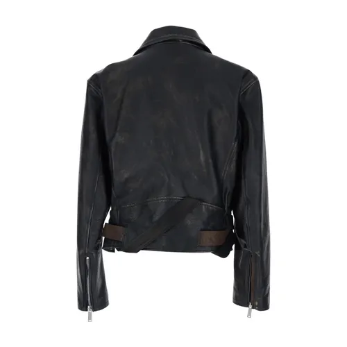Jackets > Leather Jackets - - Dsquared2 - Modalova