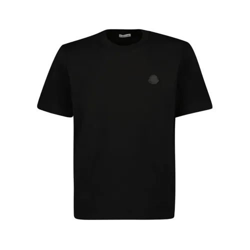 Moncler - Tops > T-Shirts - Black - Moncler - Modalova