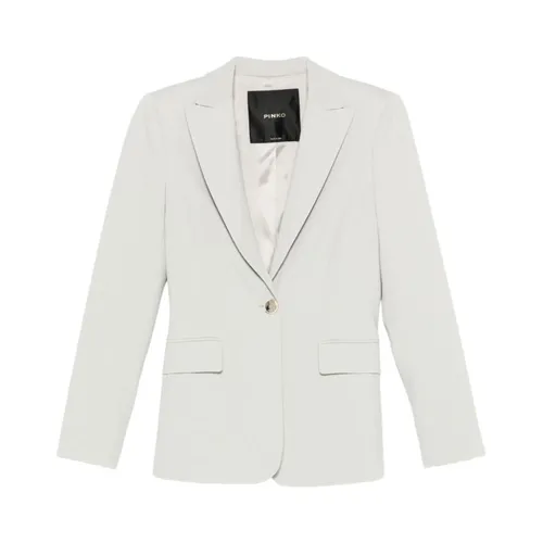 Pinko - Jackets > Blazers - Gray - Pinko - Modalova