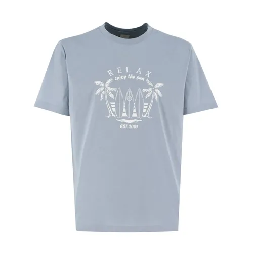 Eleventy - Tops > T-Shirts - Blue - Eleventy - Modalova