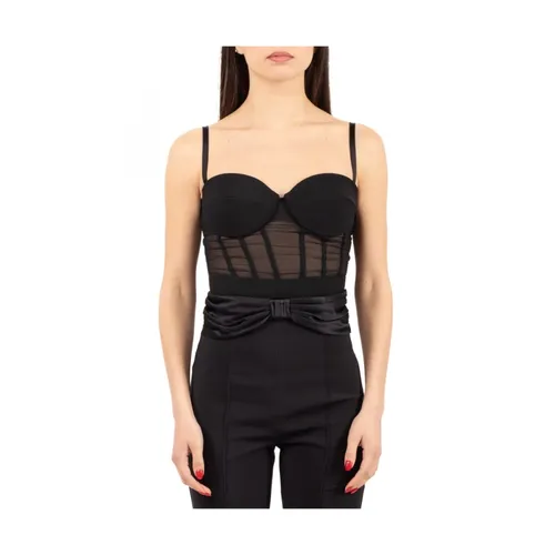 Tops > Sleeveless Tops - - Elisabetta Franchi - Modalova