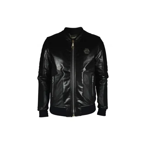 Jackets > Leather Jackets - - Philipp Plein - Modalova