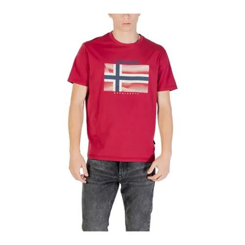 Napapijri - Tops > T-Shirts - Red - Napapijri - Modalova