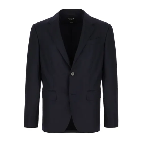 Zegna - Jackets > Blazers - Blue - Zegna - Modalova