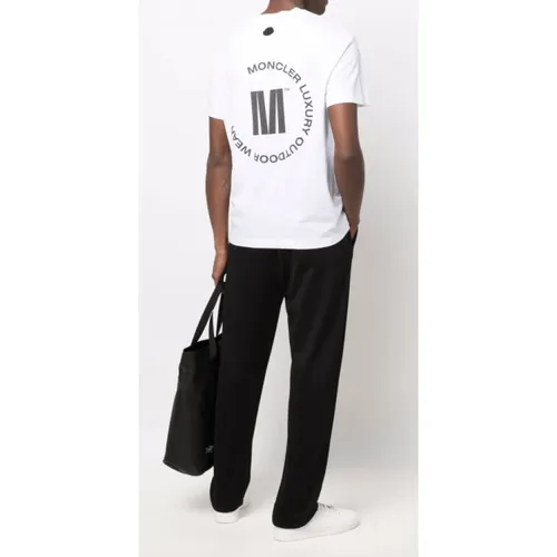 Moncler - Tops > T-Shirts - White - Moncler - Modalova