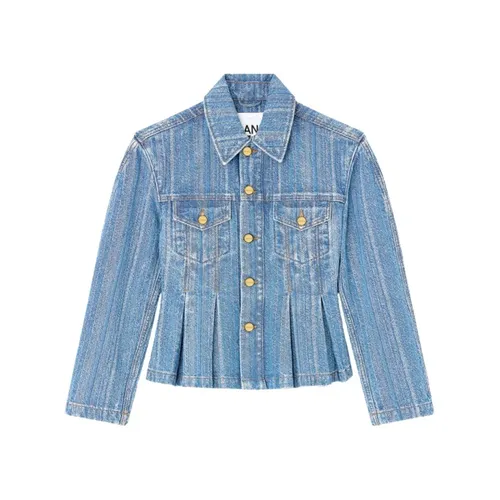 Jackets > Denim Jackets - - Ganni - Modalova