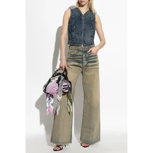 Diesel - Jackets > Vests - Blue - Diesel - Modalova