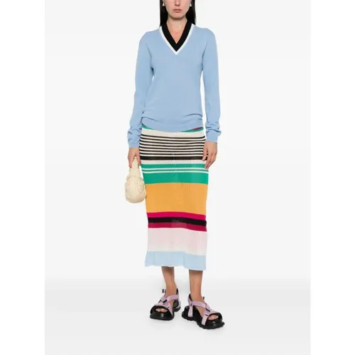 Knitwear > V-neck Knitwear - - Marni - Modalova