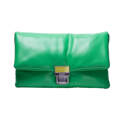 Msgm - Bags > Clutches - Green - Msgm - Modalova