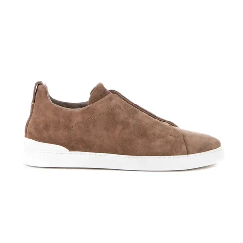Zegna - Shoes > Sneakers - Brown - Zegna - Modalova