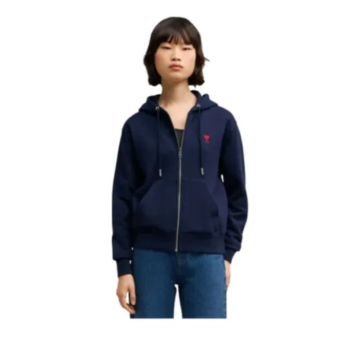 Sweatshirts & Hoodies > Zip-throughs - - Ami Paris - Modalova