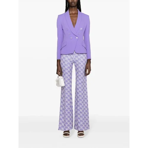Trousers > Wide Trousers - - Elisabetta Franchi - Modalova