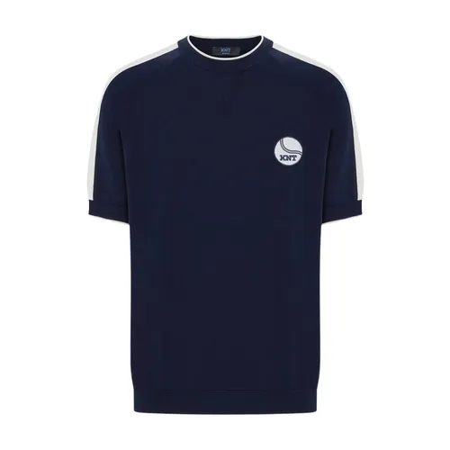 Kiton - Tops > T-Shirts - Blue - Kiton - Modalova