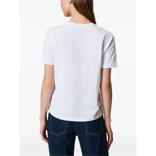 Twinset - Tops > T-Shirts - White - Twinset - Modalova