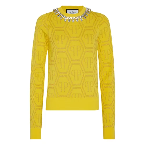 Knitwear > Round-neck Knitwear - - Philipp Plein - Modalova