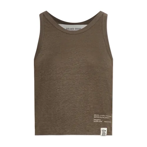 Tops > Sleeveless Tops - - Golden Goose - Modalova