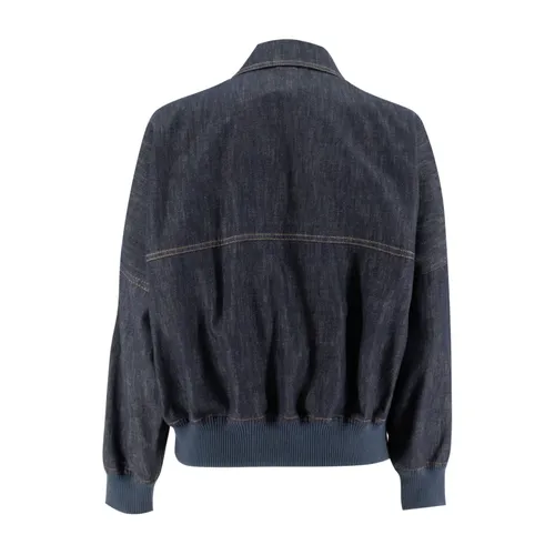 Jackets > Denim Jackets - - Brunello Cucinelli - Modalova