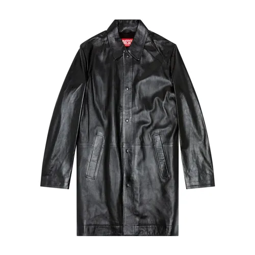 Jackets > Leather Jackets - - Diesel - Modalova