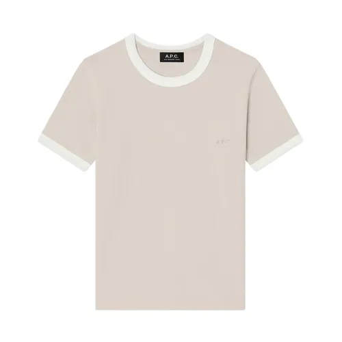A.p.c. - Tops > T-Shirts - Beige - A.p.c. - Modalova