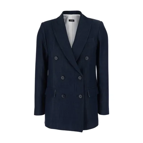 Plain - Jackets > Blazers - Blue - Plain - Modalova