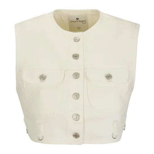 Tops > Sleeveless Tops - - Courrèges - Modalova