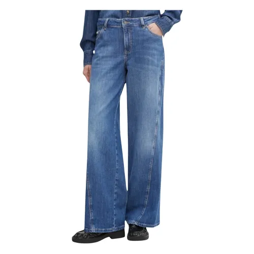 Guess - Jeans > Wide Jeans - Blue - Guess - Modalova