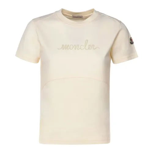 Moncler - Tops > T-Shirts - White - Moncler - Modalova