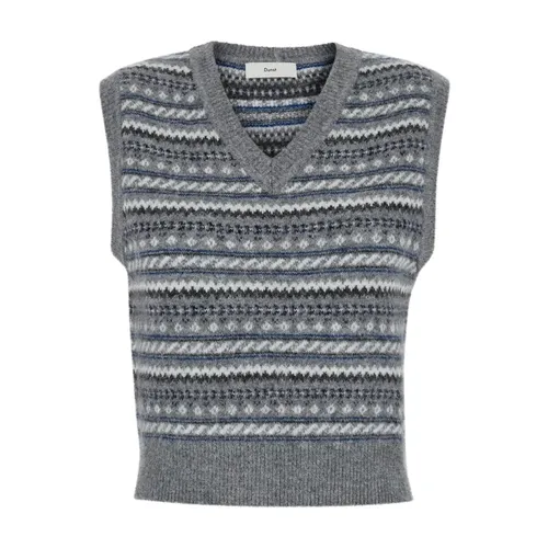 Knitwear > V-neck Knitwear - - Dunst - Modalova
