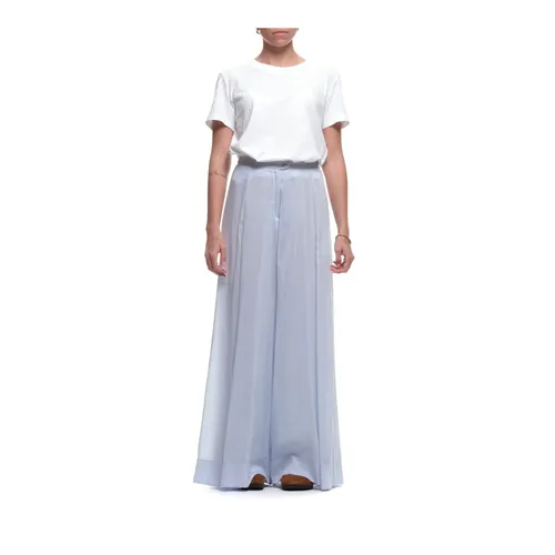 Trousers > Wide Trousers - - Forte Forte - Modalova
