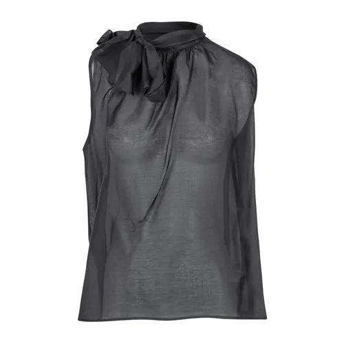 Tops > Sleeveless Tops - - Solotre - Modalova
