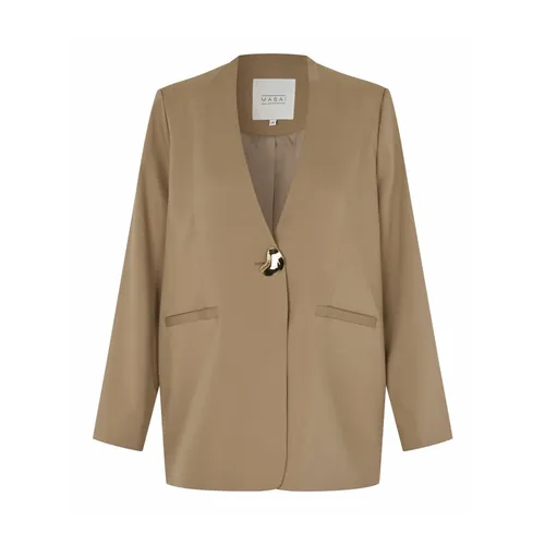 Masai - Jackets > Blazers - Beige - Masai - Modalova