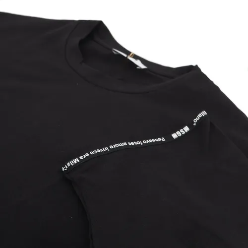 Msgm - Tops > T-Shirts - Black - Msgm - Modalova