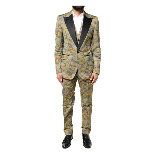 Suits > Suit Sets > Single Breasted Suits - - Dolce & Gabbana - Modalova