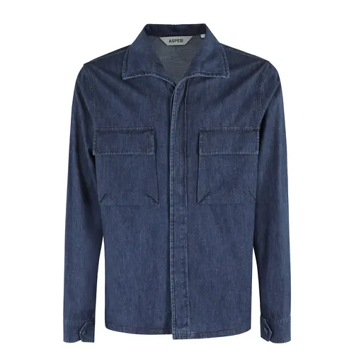 Shirts > Denim Shirts - - Aspesi - Modalova