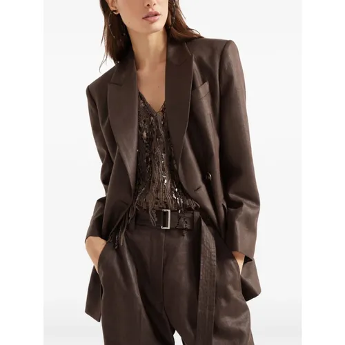 Jackets > Blazers - - Brunello Cucinelli - Modalova
