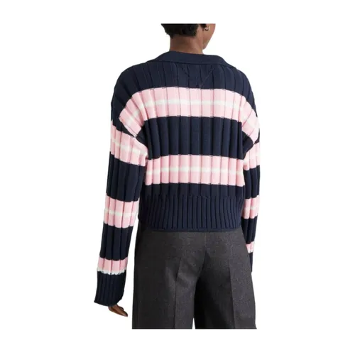 Knitwear > V-neck Knitwear - - Tommy Hilfiger - Modalova