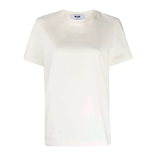 Msgm - Tops > T-Shirts - White - Msgm - Modalova