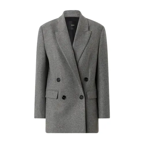 Pinko - Jackets > Blazers - Gray - Pinko - Modalova